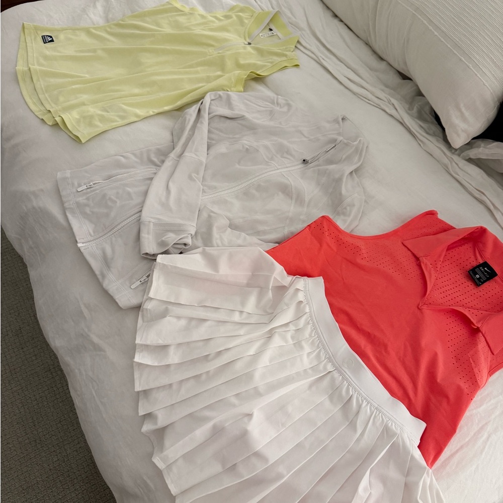 Lululemon, adidas, Nike golf & tennis clothes